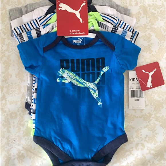 puma boys bodysuits